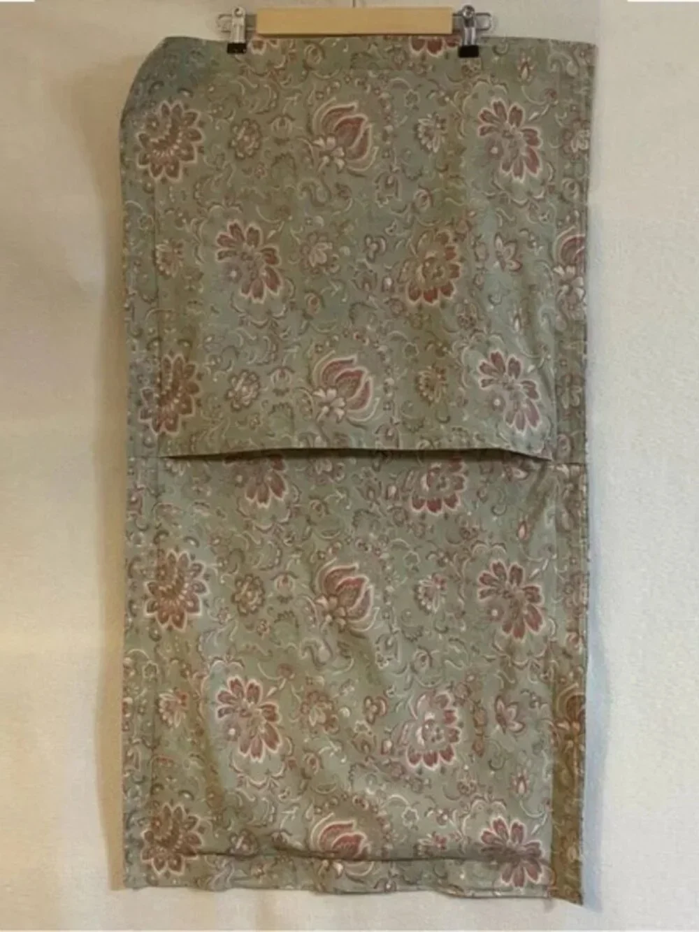 Lauren Ralph Lauren Hadley paisley green floral King pillow sham